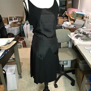 Women's Club Monaco Black Silk Sleeveless Dress Size 2P